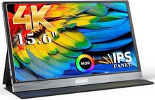 KUMK Portable Monitor 15.6" 4K HDMI USB-C Laptop PC Mac PlayStation 3/4/5 Xbox comprar usado  Enviando para Brazil