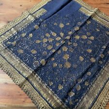 Wandteppich blau gold gebraucht kaufen  München