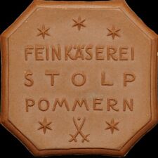 MARKA REKLAMOWA: Medal porcelanowy (1925). DROBNY SER STOLP / POMMERN - SŁUPSK. na sprzedaż  Wysyłka do Poland