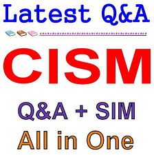 ISACA Certified Information Security Manager exame CISM perguntas e respostas + SIM comprar usado  Enviando para Brazil