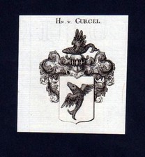 1780 - Uomini Di Gurgel Araldica Incisione In Rame Stemma, usado comprar usado  Enviando para Brazil