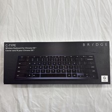 Teclado de mesa Brydge tipo C sem fio Bluetooth/USB com fio para Chrome OS, usado comprar usado  Enviando para Brazil