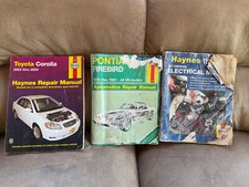 LOTE 3 MANUAL DE REPARO HAYNES TOYOTA COROLLA 2003-2005 PONTIAC FIREBIRD ELÉTRICO, usado comprar usado  Enviando para Brazil