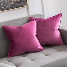 Velvet plain cushion for sale  USA