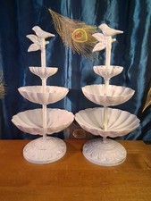 white 3 tier circle display for sale  Evergreen