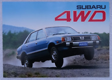 Subaru 4wd brochure for sale  BOURNEMOUTH
