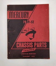 Usado, 1949-1952 MERCURY CHASSIS MASTER PARTS CATÁLOGO MANUAL JANEIRO 1952 BOM! comprar usado  Enviando para Brazil