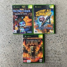 Pacote Xbox Classic X3 Toe Jam & Earl 3, Doom 3, Destroy All Humans PAL com manual comprar usado  Enviando para Brazil