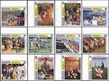 Tanzania 1994 disney usato  Italia