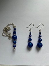 cobalt blue earrings for sale  HAYWARDS HEATH