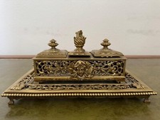 Antique brass inkwell for sale  SOUTH CROYDON