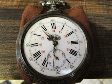 Estojo Repousse tipo movimento Roskopf 67mm 12/24 hr. mostrador relógio de bolso para reparo comprar usado  Enviando para Brazil