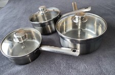 stainless steel saucepan set for sale  HIGH PEAK