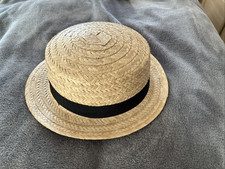 Straw boater hat for sale  ROTHERHAM