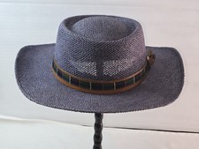 Chapéu de palha azul Stetson emblema JBL pulseira trançada comprar usado  Enviando para Brazil