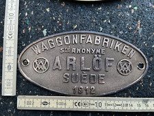 Waggonschild 1912 arlöf gebraucht kaufen  Lichtenau