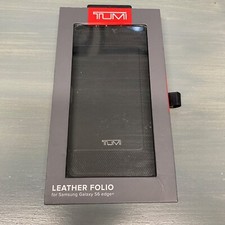Tumi black leather for sale  Americus