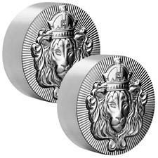 2 x 5 oz .999 prata EMPILHADOR REDONDO por Scottsdale Estado perfeito - 10 oz .999 prata #A307, usado comprar usado  Enviando para Brazil