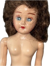Oryginalna bielizna Lou Doll brązowe włosy niebieskie śpiące oczy, 7,5", ręcznie malowana, 1950 na sprzedaż  Wysyłka do Poland
