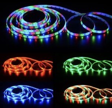 Lâmpada de fita 16 pés 2835 SMD RGB 300 LED tira sala luz doméstica 12V cor A0033 comprar usado  Enviando para Brazil