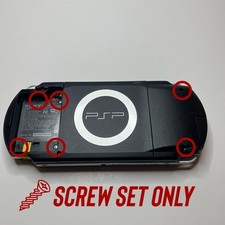 Usado, Conjunto de parafusos traseiros Sony PSP-1001 fabricante de equipamento original – Kit de parafusos com carcaça traseira com guia de colocação comprar usado  Enviando para Brazil