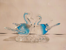 Couple cygnes verre d'occasion  Latronquière