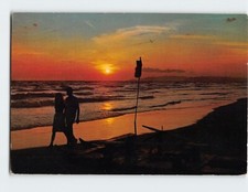 Postcard beautiful sunset for sale  Almond