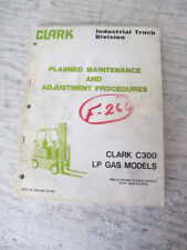 Clark Forklift C300 LP Empilhadeira a Gás Serviço Reparo Manual de Ajuste de Manutenção comprar usado  Enviando para Brazil