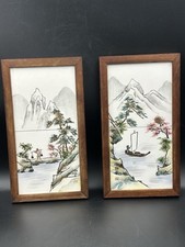 Framed vintage porcelain for sale  Fort Lauderdale
