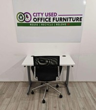 Rectangular desk white for sale  CHESTER