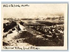 Cartão postal foto RPPC c1910's Birds Eye View Chama Valley From Village Abiquiu quase perfeito comprar usado  Enviando para Brazil