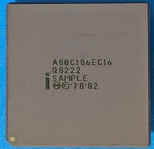 AMOSTRA INTEL A80C186EC-16 Q8222, usado comprar usado  Enviando para Brazil