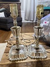 Vintage scalloped crystal for sale  Lima