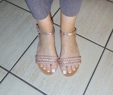 Goldene sandalen gr gebraucht kaufen  Dorsten