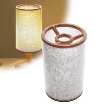 LÂMPADA SOMBRA RESINA DURA MÁRMORE TEXTURA BARRIL LÂMPADA DE ASSOALHO DE MESA 5.8X5.8X9- BRANCA comprar usado  Enviando para Brazil
