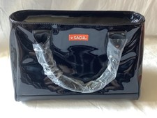 Sachi Designer Refrigerador Isolado Térmico Almoço/Saco de Mão Preto Acabamento Patente Novo sem etiquetas, usado comprar usado  Enviando para Brazil