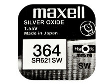 Maxell 364 Pila Batteria Orologio Mercury Free Silver Oxide SR621SW Japan 1.55V na sprzedaż  Wysyłka do Poland
