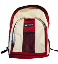 Usado, Mochila leve EVEREST bege cáqui e vermelho escuro (ao ar livre, escolar, unissex) comprar usado  Enviando para Brazil