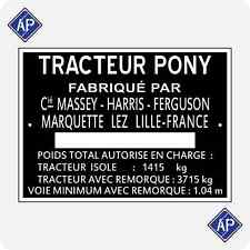 Plaque constructeur massey d'occasion  Poix-Terron