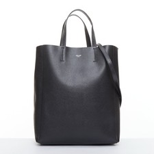 Bolsa tote tiracolo CELINE pequena vertical Cabas couro de bezerro granulado preto comprar usado Bolsa tote tiracolo CELINE pequena vertical Cabas couro de bezerro granulado preto comprar usado  Enviando para Brazil