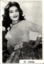 figurina ATTORI DEL CINEMA E CANTANTI SUPERCARTA #  53 - Dalida na sprzedaż  Wysyłka do Poland