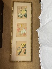 Oriental floral prints for sale  WARRINGTON
