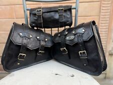 Motorcycle leather pouch for sale  RUGBY