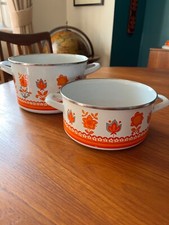 Vintage orange pair for sale  HERTFORD