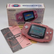 Nintendo Game Boy Advance AGB-001 na caixa rosa leitoso testado GBA 2001 portátil comprar usado  Enviando para Brazil