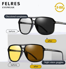 Óculos de sol polarizado fotocromático masculino feminino quadrado óculos de visão noturna para condução  comprar usado  Enviando para Brazil