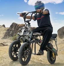 NOVO- Dois Lugares Leve Dobrável 3 Rodas Triciclo Elétrico Scooter 500w comprar usado  Enviando para Brazil
