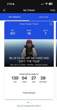 Billie eilish tickets for sale  Valrico