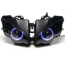 Farol projetor montado azul halo anéis serve para Honda CBR1000RR 2008-2011 comprar usado  Enviando para Brazil