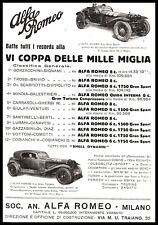 Pubbl.1932 alfa romeo usato  Biella
